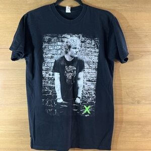 Startee Ed Sheeran Black Short-Sleeve Men’s Medium Concert Tee Neon Green Accent